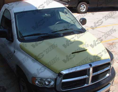 Fiberglass Outlaw Style 1 Hood 94-01 Dodge Ram Fiberglass Outlaw Style 1 Hood 94-01 Dodge Ram